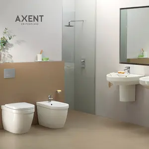 China Geproduceerd Luxe Badkamer Set Muur Gehangen Wc Openbare Luxe Wc