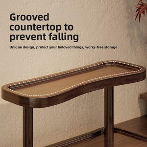 Espositore per Tazze in Bambù a Doppio Livello, Organizzatore da Scrivania per Tazze d'Acqua e Caffè, Scaffale Porta Tazze - Product Image 5