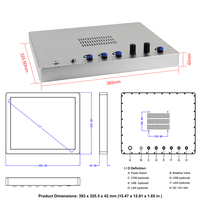 Dispositivo completo de temperatura amplia de 17 pulgadas IP67 IP69K Computadora industrial impermeable PC impermeable