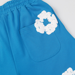 Pantalones Cortos de Mezclilla de Alta Calidad de 380 g/m² con Estampado de Flores por Toda la Superficie, para Hombre y Mujer, Estilo Urbano, de Algodón, Tipo Jogger, Nuevos 2026 - Product Image 5