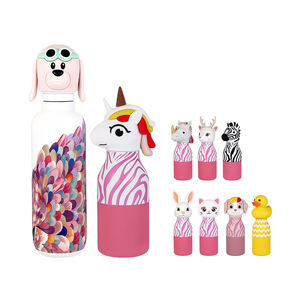 Botella de Agua Aislada de Acero Inoxidable para Niños, con Pajita y Tapa con Forma de Animal, 12oz/20oz, Libre de BPA, Venta al Por Mayor Everich - Product Image 6