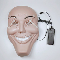Costume de fête, fournitures de fête, masque LED, fil EL