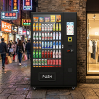Máquina Expendedora Automática de Snacks con Lector de Tarjetas, Pago con Monedas, Pago por Código QR y Sistema de Gestión en la Nube IoT