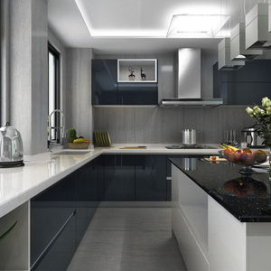 סין מפעל חם מכירה מדע וטכנולוגיה קלאסי רטרו שחור לבן אפור כולו עיצוב ערכת עיצוב ערכת מטבח ארון - Product Image 4