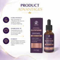Gouttes de Glutathion Liposomal Personnalisées en Gros pour Blanchiment, Vitamine C Liquide Antioxydante, Gouttes de Glutathion