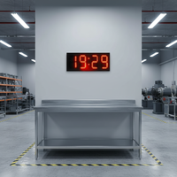 Jam Hitung Mundur Olahraga Animasi LED 4-Digit 8 Inci, Timer Balap, Tahan Air IP65, Garansi 2 Tahun, Toko Retail, Belanja