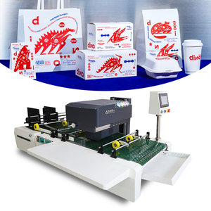 Mesin Printer Single Pass untuk Pencetakan Kantong Kertas, Cangkir, Mesin Pengemas Mini, Printer Karton Kotak Pizza Bergelombang dengan 2 Printhead HP - Product Image 4