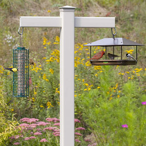 Poste <span class=keywords><strong>de</strong></span> Vinilo para Comedero <span class=keywords><strong>de</strong></span> Pájaros, Poste para Letreros Inmobiliarios, Cercas, Enrejados y Puertas, 100% PVC Virgen Ecológico, Plástico para Exteriores Sin Recubrimiento - Product Image 3