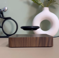 Lámpara de Mesa Inalámbrica ABS con Forma de Globo, Decoración de Noche, Geométrica, Magnética, Levitante, Antigravedad, Enchufable