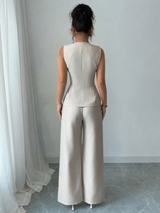 Conjunto de Chaleco y Pantalón para Mujer al por Mayor, Tallas S-3XL, La Sig Ra Chouraqui E Una Donna a Pant Titolo Abiti a Giacca E Giacca - Product Image 4