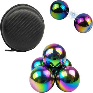 Magneti Sferici Rotondi da 38mm in Terre Rare Neodimio Permanente con Rivestimento in Nichel Oro Sfere Magnetiche NdFeB <span class=keywords><strong>Arcobaleno</strong></span> Bucky Ball - Product Image 2