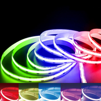Tira de Luces LED RGB COB Inteligentes, Flexibles, Personalizadas de Fábrica Fredlighting, WS2812B, Direccionables, 24V 12V, Resistentes al Agua para Exteriores