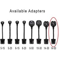 Cable de Extensión para Cargador de Vehículos Eléctricos Tesla NEMA 14-50 Gen 2, Conector Adaptador Nema 14-50 (14-50P 4 Pines Gen2 Pigtail-32Amp)