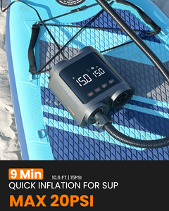 Pompe à air électrique rechargeable OutdoorMaster VORTEX <span class=keywords><strong>PRO</strong></span> 20PSI 57.7Wh, écologique, pour l'utilisation dans les lacs et les rivières - Product Image 2