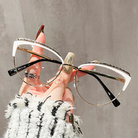 8201 Multi Style mode Anti lumière bleue bloquant les lunettes femmes hommes cadre en métal ordinateur lunettes montures de lunettes
