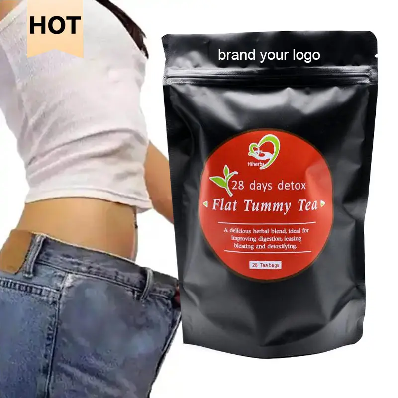 China herbs Custom Fast Bio Gewichts verlust Bauch verbrennung Fett Dünne Leber Tetox Diät Flacher Bauch Großhandel Detox Slim Teebeutel mit Moringa