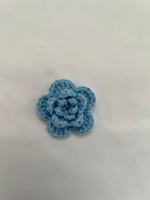 Patchs de broderie 3D de fleurs au crochet multicolores faits à la main en 5cm pour vêtements