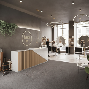 Bureau de réception moderne en bois de luxe pour usage commercial dans les salons, salons de coiffure, instituts de beauté, hôtels, centres commerciaux, entrepôts - Product Image 2