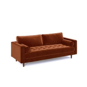 3 posti in velluto <span class=keywords><strong>verde</strong></span> erba moderno divano componibile forma quadrata gambe in legno massiccio soggiorno mobili Villa scuola parco palestra - Product Image 4