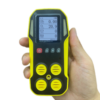 Échantillonnage d'air à diffusion portable Analyseurs de fuites de gaz gaz naturel lpg lel o2 co h2s détecteur de compteur d'alarme multi-gaz combustible