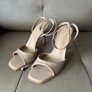 Sandales tendance pour femmes à talons hauts, nouvelle collection été 2025, avec bride cheville, bout carré et talon fin - Product Image 3