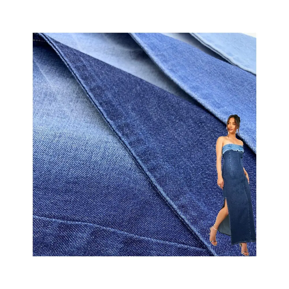 OEM ODM Ronghong 100 Cotton Denim Fabric 6.2OZ Twill Dyed Woven 100% Cotton Denim Fabric for Jeans
