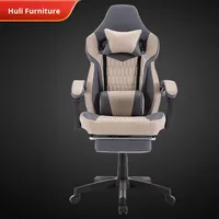 Kursi Komputer Kulit Grosir untuk Rumah, Asrama, Warnet, Gaming, E-sports, Kursi Putar Reclining, Kursi Kompetitif dengan Basis 5 Bintang
