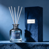 Bouteille vide en verre pour diffuseur de parfum 50ml, ronde, style apothicaire, anti-fuite, vente en gros, prix usine OEM ODM