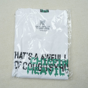 เสื้อยืดผู้ชายคุณภาพสูงลดราคาพิเศษ ลายพิมพ์สแกนได้ ทรงหลวม สวมใส่สบาย ขนาดใหญ่พิเศษ พร้อมข้อความ "น้ำเชื่อมแก้ไอเยอะมาก" - Product Image 5