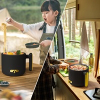 Nouvelle Mini-Marmite Électrique Multifonction 2026 – Bol de Cuisson Double Usage avec Revêtement Antiadhésif – Portable pour la Maison et le Camping en Extérieur