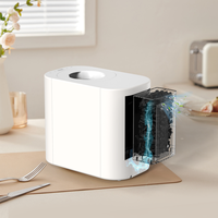 Broyeur de déchets alimentaires électrique pour la maison, moteur silencieux, acier inoxydable, broyeur de déchets alimentaires automatique