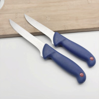 Ensemble de couteaux à fileter le poisson en acier inoxydable avec manche en PP, couteau de pêche pour retirer les os, outil léger pour le filetage du poisson en plein air et en camping