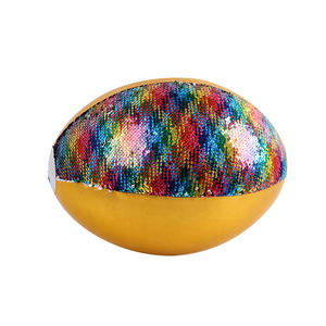 Ballon de football américain de 35 cm, personnalisable, gonflable, en PVC écologique, <span class=keywords><strong>jouet</strong></span> coloré, logo personnalisé, certifié EN71, article sportif pour tous les âges - Product Image 3