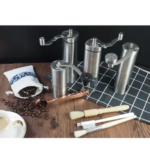 亚马逊热销厨房圆形咖啡研磨咖啡，手动咖啡研磨机不锈钢毛刺研磨机 (圆锥形) 15-20天
