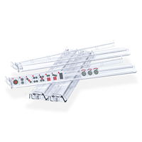 Stock US | Supports de Mahjong 2-en-1 transparents en plastique, minimalistes et portables pour jeu de Mahjong américain, divertissement familial