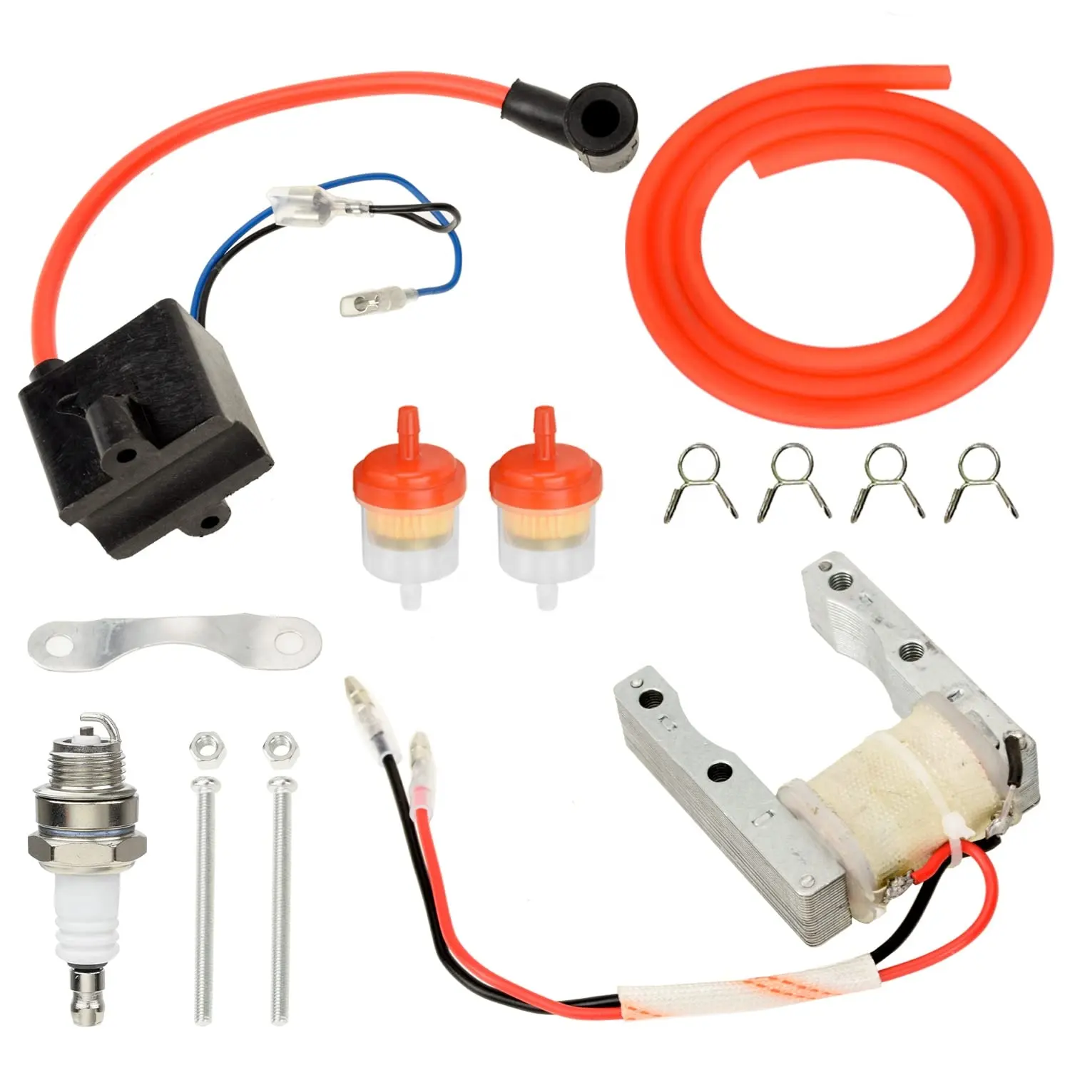 Hiaors động cơ xe đạp CDI đánh lửa Magneto CuộN Kit cho pk80 BT80 yd100 động cơ khí cơ giới xe đạp xe đạp hiệu suất cao bộ phận