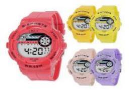 Smartwatch I-09 per bambini, colori misti, display LCD, impermeabile 3 ATM, cinturino in silicone, forma rotonda, fibbia ad ardiglione - Product Image 1