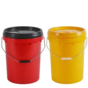 Non-Leakage Guarantee Round Plastic Oil Barrel Pail Bucket Heat Resistant Easy To Clean