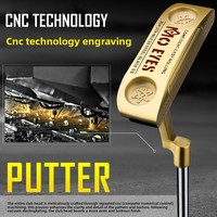 Putter de golf en fer doux 304, tête forgée en forme de lame, usinée CNC, faible COG, 34 pouces, manche en acier, or/argent/gris anthracite, OEM, droitier, pour homme