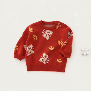 Salutations du <span class=keywords><strong>nouvel</strong></span> <span class=keywords><strong>an</strong></span> bébé barboteuses hiver coton tricoté combinaisons pour hommes femmes bébé épaissi nouveau-né ramper vêtements - Product Image 3
