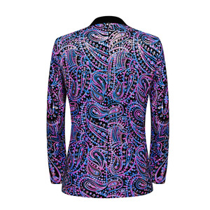 Offre Spéciale hommes Sequin Slim Fit costume veste Performance discothèque <span class=keywords><strong>DJ</strong></span> chanteurs brillant Blazers 2024 nouveau Design - Product Image 3
