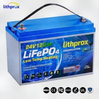 Batterie industrielle pour véhicule électrique 24V 120AH à sortie stable, nouvelle technologie LiFePO4 pour transpalette, certifiée CE FCC RoHS UN38.3, personnalisable