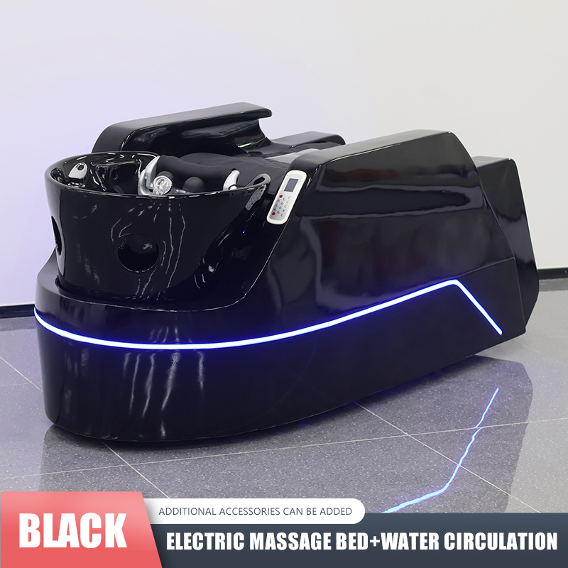 BEELECTRIC LIT DE MASSAGE + CIRCULATION D'EAU Noir