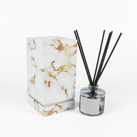 Bouteille de parfum rechargeable Ensembles de diffuseurs de roseaux Boîtes d'emballage Collection de parfums Bouteille vide Diffuseurs de 50 ml Boîte de gaufrage de voiture