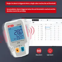 Enregistreur de données de température et d'humidité UNI-T A56 BT pour hygromètre numérique avec stockage de données 64000 enregistrements IP54