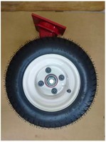 Roue pivotante pneumatique de 15 pouces avec pneus en caoutchouc - Capacité de charge de 1000 kg - Usage intensif pour les applications industrielles, minières et marines