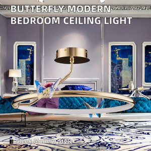 Lampada da Soffitto Moderna a LED in Alluminio e Acrilico, Design Nordico di Lusso, IP65, per Soggiorno, Alta Resa Cromatica CRI 90 - Product Image 2