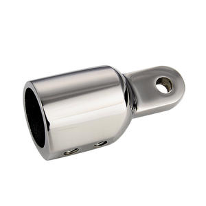 Raccord de tuyauterie en acier inoxydable 316 à double capuchon lisse de 25 mm, vente directe d'usine, accessoires de store pour quincaillerie marine - Product Image 1