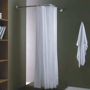 SANIPRO Tringle à rideau de douche télescopique <span class=keywords><strong>flexible</strong></span> en métal réglable pour fenêtres et baignoires, vente en gros - Product Image 4