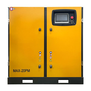 Compressore d'aria a vite PM VSD da 15kW, stazionario, 8-10 Bar, 2,25 M/min, IP55, a trasmissione diretta, compatto, industriale - Product Image 1